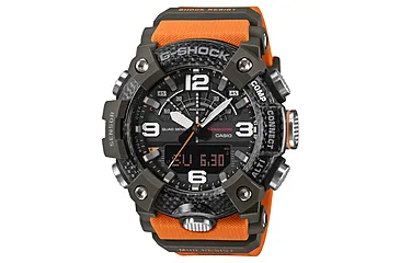 Casio G-Shock Mudmaster GGB100X-1A9 Men's Digital-Analog Watch, 55mn Case Diameter, Resin, Bio-based Resin Band, Orange, One Size, GG-B100X-1A9CR
