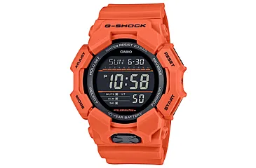 Casio G-Shock Men's Digital Movement Watch, 52 mm Case Diameter, Resin, Red, Bio-based Resin, GD-010-4CR