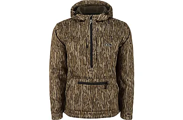 DRAKE BMF Ultimate Wader Quarter Zip Hoodie - Men's, Mossy Oak Original Shadowgrass, Large, DW7420-009-3