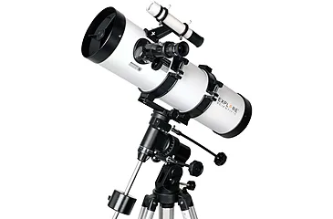 Explore Scientific 134 mm f/4.9 Newtonian Reflector Telescope w/ Equatorial Mount, Black, ES-ON13449EQ3