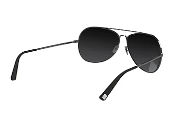 Hazard 4 Daisycutter Modern Large Aviator Sunglasses, Men's, Silver Frame, Gray Lens, EYE-DSY-L-SLV