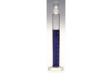 Kimble/Kontes KIMAX Brand Single Metric Scale Graduated Cylinders, Class A, Serialized and Certified, with Glass Stoppers 20036 250