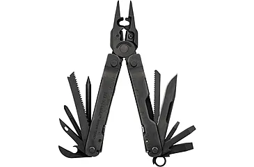 Leatherman Super Tool 300 EOD Multi-Tool, 3.2in, Black Oxide 420HC Blade, Black Oxide Handle, Brown MOLLE Sheath, Box, 831362