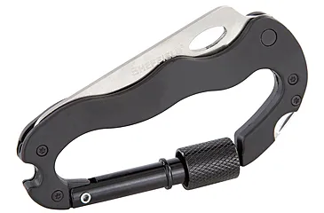 Sheffield Wilco 4-In-1 Carabiner Multi-Tool, Black, 12173