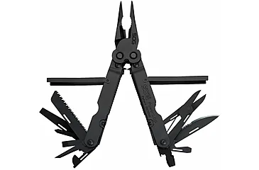SOG Specialty Knives &amp; Tools Powerlock EOD Scissors Multi-Tool w/ Nylon Sheath, Black Oxide Finish, Black/Black, SOG-B61N-CP