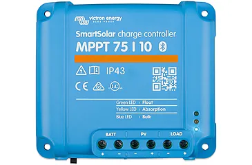 Victron Energy SmartSolar MPPT Solar Charge Controller - 75V - 10Amp - UL Approved, One Size, SCC075010060R