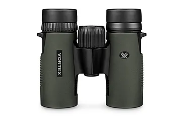 Vortex Diamondback HD 10x32mm Roof Prism Binoculars, ArmorTek, Green, Mid-Size, 4.4in, 16oz, DB-213