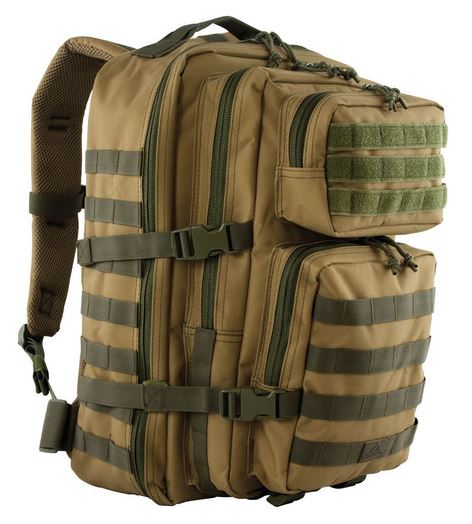 Red Rock Outdoor Gear 80136CO Coyote/OD Green Rebel Assault Backpack Pack Bag 